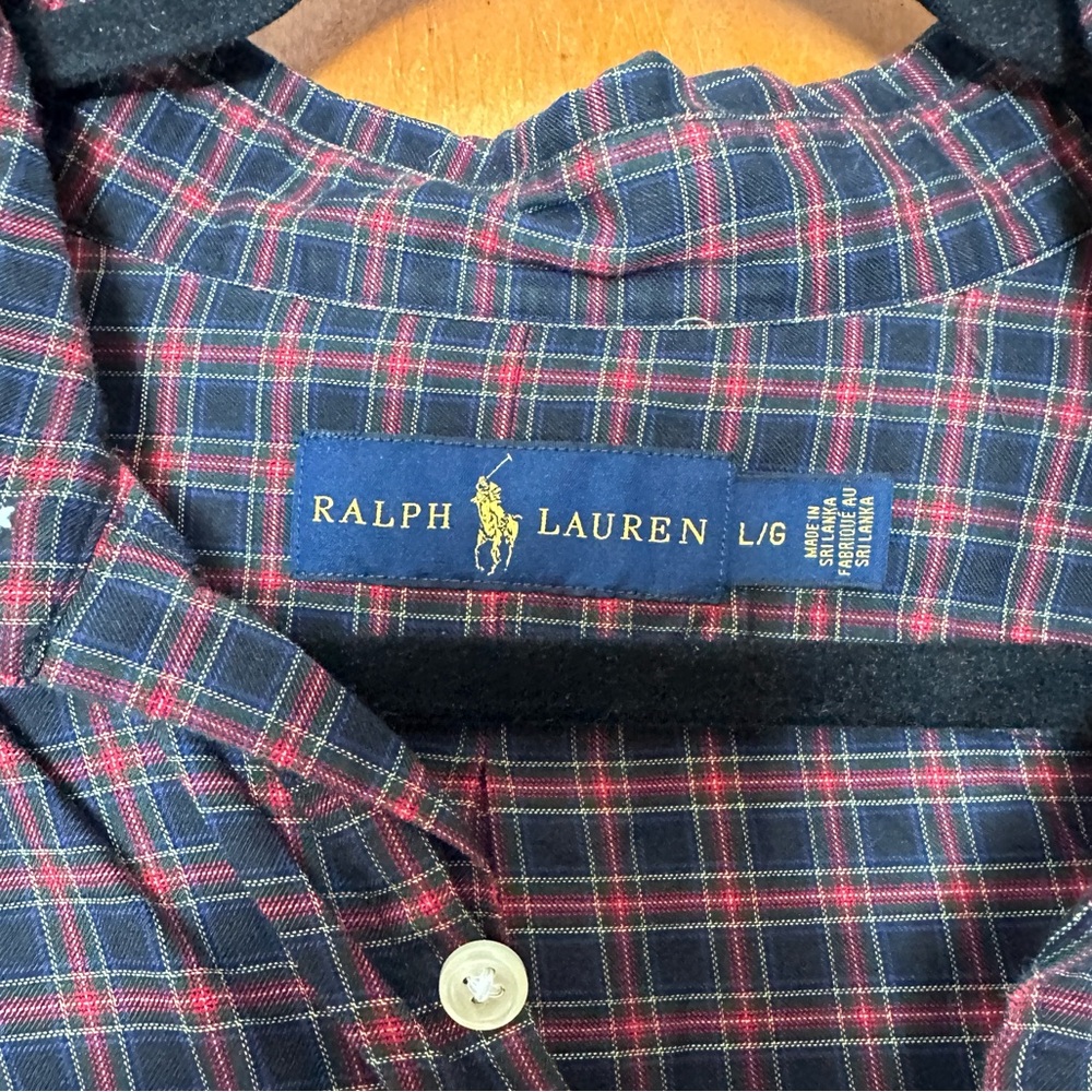 Men’s Ralph Lauren Button Up; size large